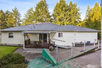 Shop is just steps away from the home.