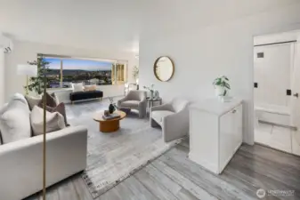 Bathroom out of main living space