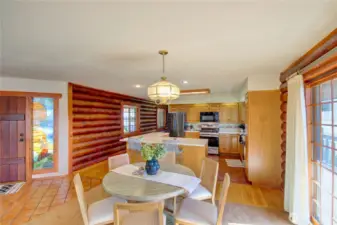 Dining room looking toward kitchen.