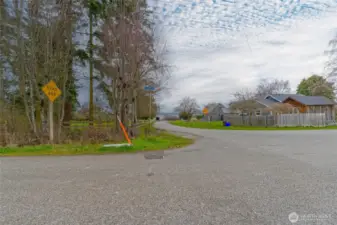 Looking north and access to beach.
