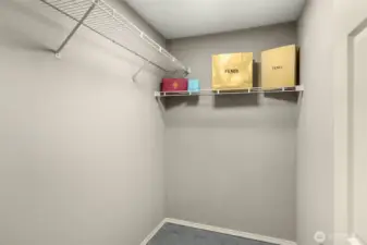 Primary walk in closet