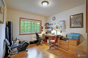 Office space or additional bonus room for crafts, hobbies or a workout room.