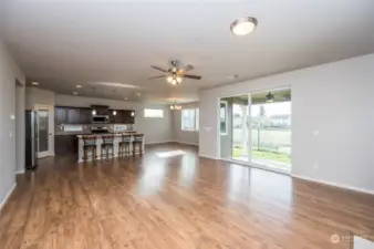 Lots of room to roam in this beautiful open concept living.  Large dining area for those gatherings.