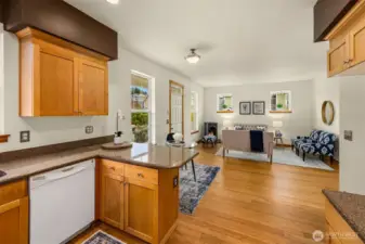 Bamboo floors throughout main level.