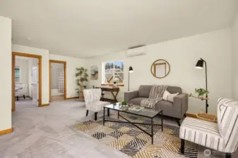BOOM! Upper level family room/flex space is awesome!