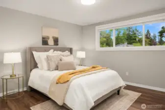 Bedroom closest to the front of the home (east facing)
