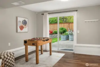 Slider to your backyard (laundry area is directly to the right)