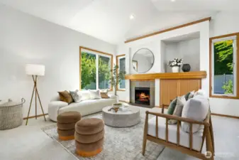 Family room w/gas fireplace
