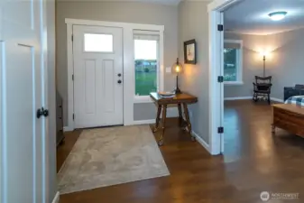 Spacious entry