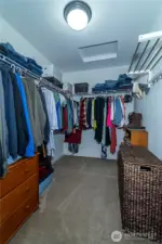Primary walk in closet