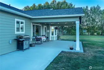 Entertain or simply enjoy this covered patio year round