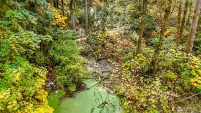 Pond and creek for potential hydro-power