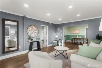 View from the corner window