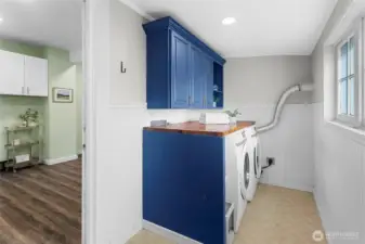Laundry room off the kitchen