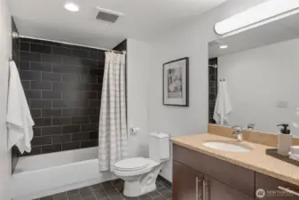 Beautiful tile draws you in.