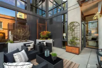 250ish square-foot deck; prefect night and day.