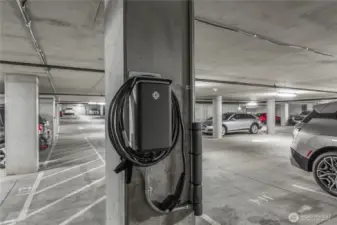 Level 2 charger + outlet.