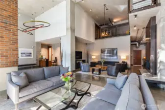 Lobby gathering space.