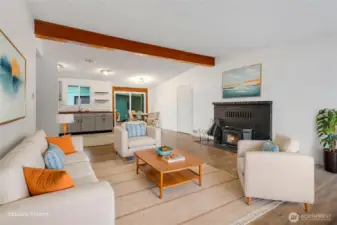 Virtually Staged Living Room