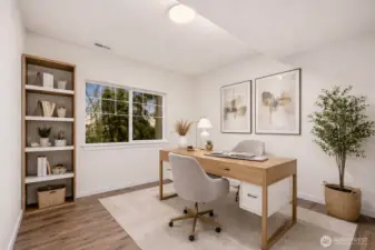 Virtually Staged bedroom