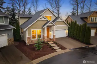 Fully new landscaping and pressure washed