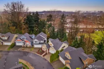 Backed to a greenbelt