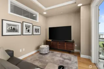 Media room off the great room - Sonos system included