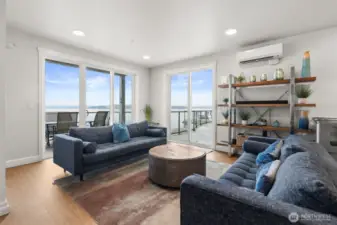 Sitting area in the community room...this room is IN ADDITION to the private homeowner's community room across the patio from here.