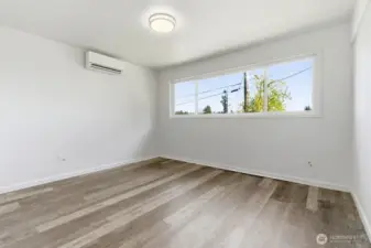 Spacious bright & sunny bedroom 1.