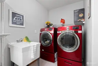Downstairs laundry room