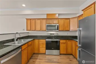 Spacious kitchen with lots of storage