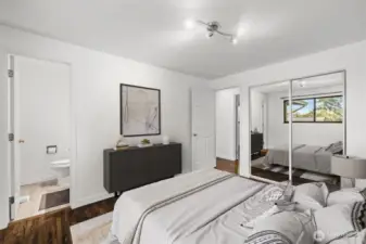 Primary Bedroom virtually staged