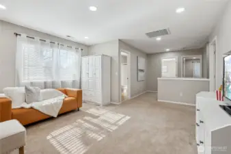 Loft serves as a multi-purpose space.