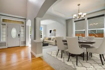 Formal Dining, Living room, and Entry