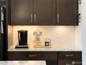 Under counter lighting boasting upgraded Cabinets