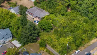 Double Lot from Right Corner of Home, East.