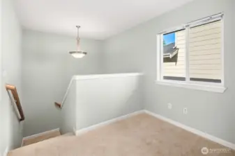 upstairs nook could be used for desk/computer area or reading nook.
