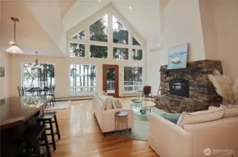 The Centerpiece Of The Great Room – The Large Custom Fireplace