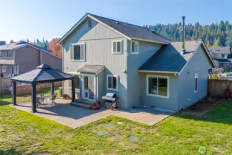 Spacious patio area perfect for entertaining guests