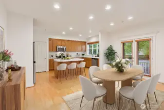 Wide open living spaces.