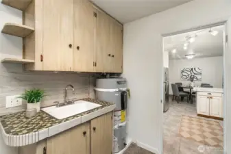 Laundry Sink with lots of storage