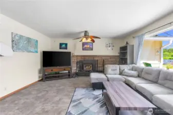 Living room new vinyl windows throughout