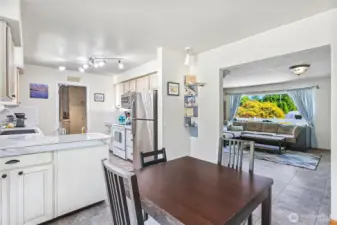 dining looking towards living room and kitchen