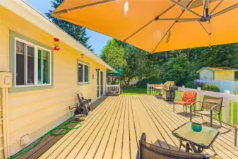 Deck with lots of sun
