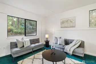 This room has a good sized closet and access to one of the bathrooms. Great Primary bedroom potential.