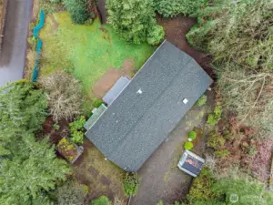 Arial of home showing less than half of the whole property.