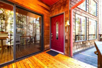 Slider for easy access to/from dining area