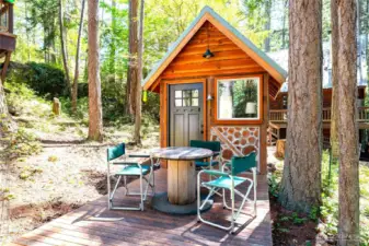 Adorable cordwood studio