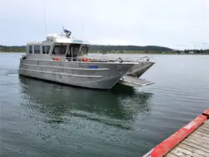 Island Express charters arriving at Center Island
