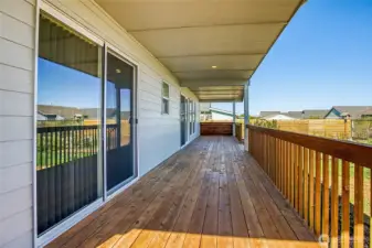 Large Covered Back Deck